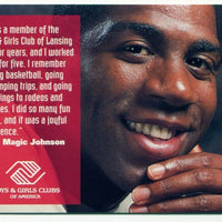 Magic Johnson 1992 1993 SkyBox Boys and Girls Clubs Series Mint Card #321