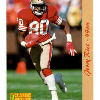 Jerry Rice 1993 Classic Pro Line Live Series Mint Card #249
