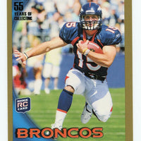 Tim Tebow 2010 Topps GOLD Series Mint ROOKIE Card #440 SERIAL #1108/2010