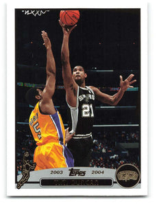 Tim Duncan 2003 2004 Topps Collection GOLD FOIL Series Mint Card #21