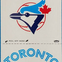Toronto Blue Jays 1981 Fleer Logo Sticker Series Mint Card