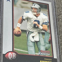 Troy Aikman 1998 Bowman Chrome Series Mint Card  #128