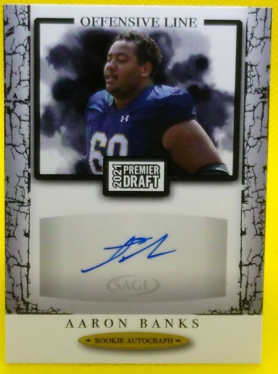 NFL Auction  NFL - 49ers Aaron Banks 2021 NFL Draft Card Special Edition 1  of 2