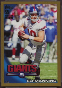 Eli Manning 2010 Topps Gold Series #1885/2010 Mint Card #400