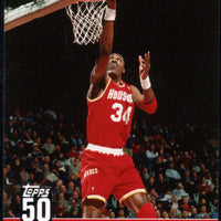 Hakeem Olajuwon 2007 2008 Topps 50th Anniversary Series Mint Card #46