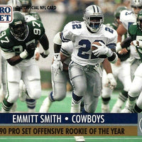 Emmitt Smith 1991 Pro Set Rookie of the Year Card Series Mint Card #1