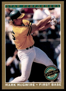 Mark McGwire 1993 O-Pee-Chee Premier Star Performers Series Mint Card #16