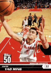Yao Ming 2007 2008 Topps 50th Anniversary Series Mint Card #31