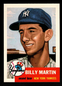 Billy Martin 1991 Topps Archives 1953 Reprint Series Mint Card #86
