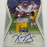 Xavier Grimble 2014 Leaf Draft AUTOGRAPHED Mint ROOKIE Card #A-XGI