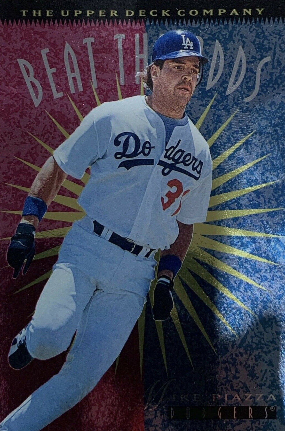 Mike Piazza 1996 Upper Deck Beat the Odds Series Mint Card  #145