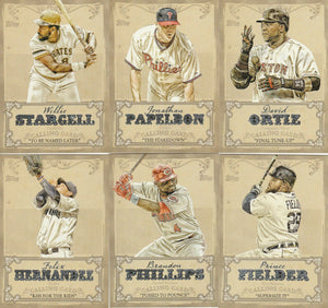 2013 Topps Calling Card Series Complete Mint Insert Set with Stars and Hall of Famers!