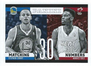Stephen Curry 2012 2013 Panini Matching Numbers Series Mint Card #19 with Norris Cole