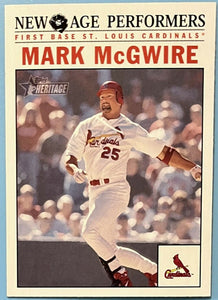 Mark McGwire 2002 Topps Heritage New Age Performers Series Mint Card #NA-2