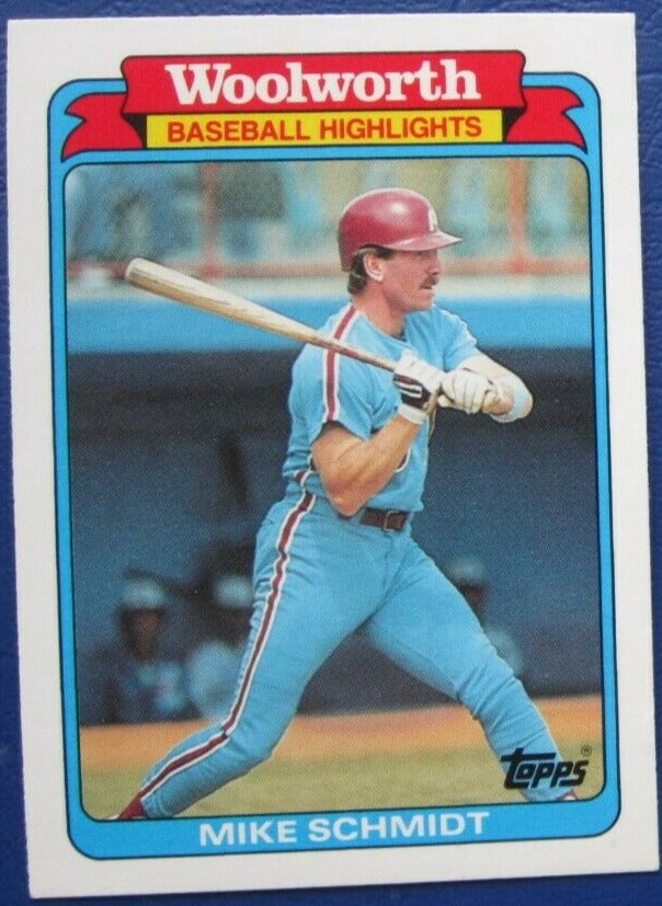 Mike Schmidt 1988 Topps Woolworth Baseball Highlights Series Card #7