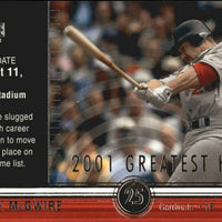 Mark McGwire 2002 Upper Deck 2001's Greatest Hits Series Mint Card #GH6