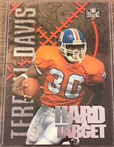 Terrell Davis 1996 Score Board NFL Experience Hard Target Series Mint Card #HT3