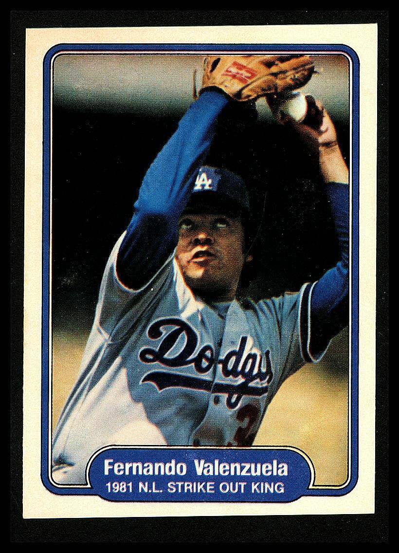 Fernando Valenzuela 1982 Fleer Series Mint ERROR Version Card #636