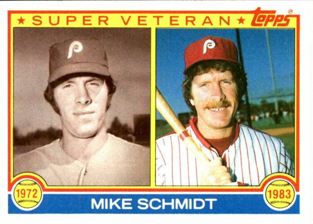 Mike Schmidt 1983 Topps Super Veteran Series Card #301