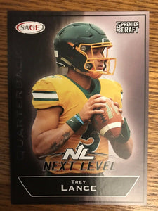 Trey Lance 2021 Sage Premier Draft Next Level Mint ROOKIE Card #48