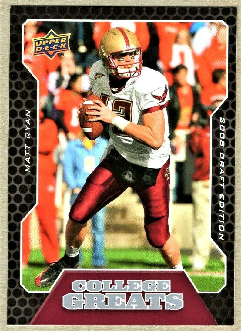 Matt Ryan 2008 Upper Deck Draft Edition College Greats Series Mint Card #CG2