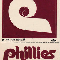Philadelphia Phillies 1981 Fleer Logo Sticker Series Mint Card