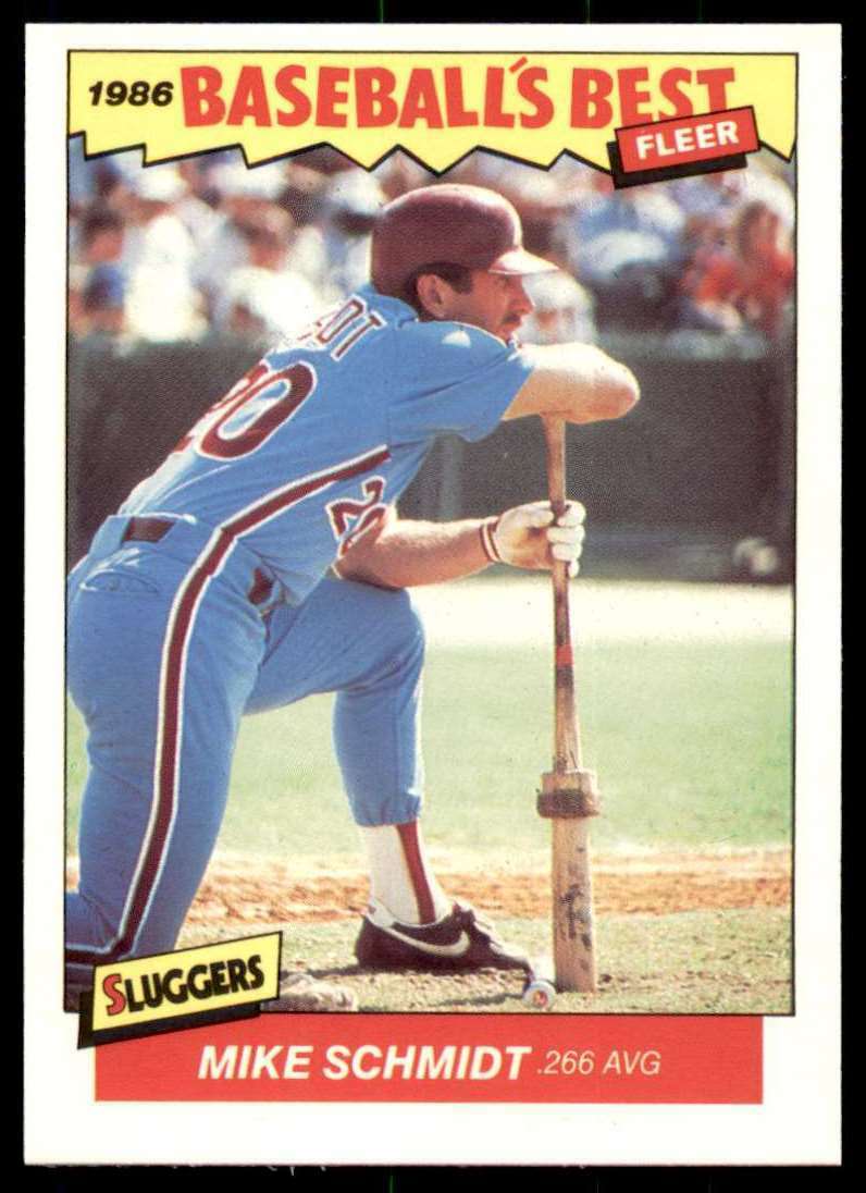 Mike Schmidt 1986 Fleer Baseball's Best Series Card #33