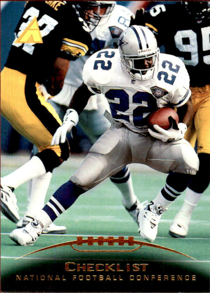 Emmitt Smith 1995 Pinnacle NFC Checklist Series Mint Card #247