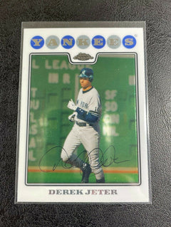 Derek Jeter & Chipper Jones Autographed 1999 Topps Stadium