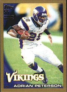 Adrian Peterson 2010 Topps GOLD Series Mint Card #10 SERIAL #1349/2010