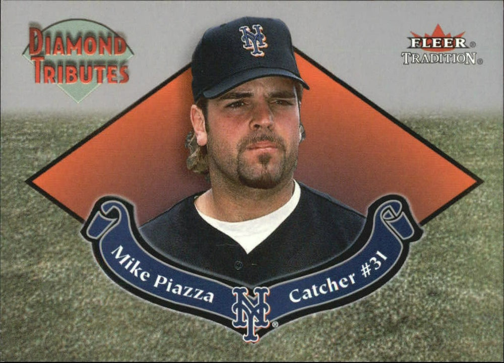 Mike Piazza 2002 Fleer Tradition Diamond Tributes Series Mint Card #9
