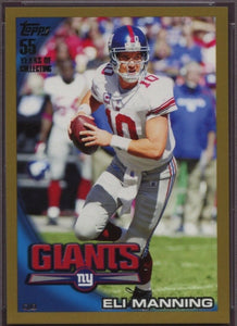 Eli Manning 2010 Topps Gold Series #1877/2010 Mint Card #400