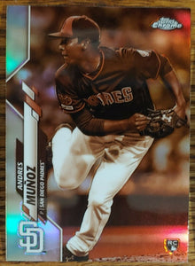 Andres Muñoz 2020 Topps Chrome Sepia Refractor Series Mint Card  #149