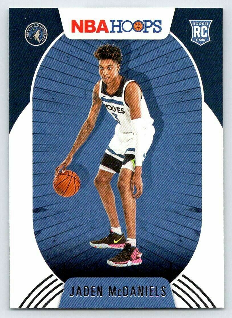 Jaden McDaniels 2020 2021 NBA Hoops Series Mint ROOKIE Card #245