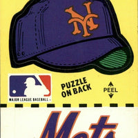 NY Mets 1981 Fleer Logo Cap Sticker Series Mint Card
