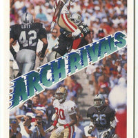 Jerry Rice 1991 Upper Deck Arch Rivals Series Mint Card #655