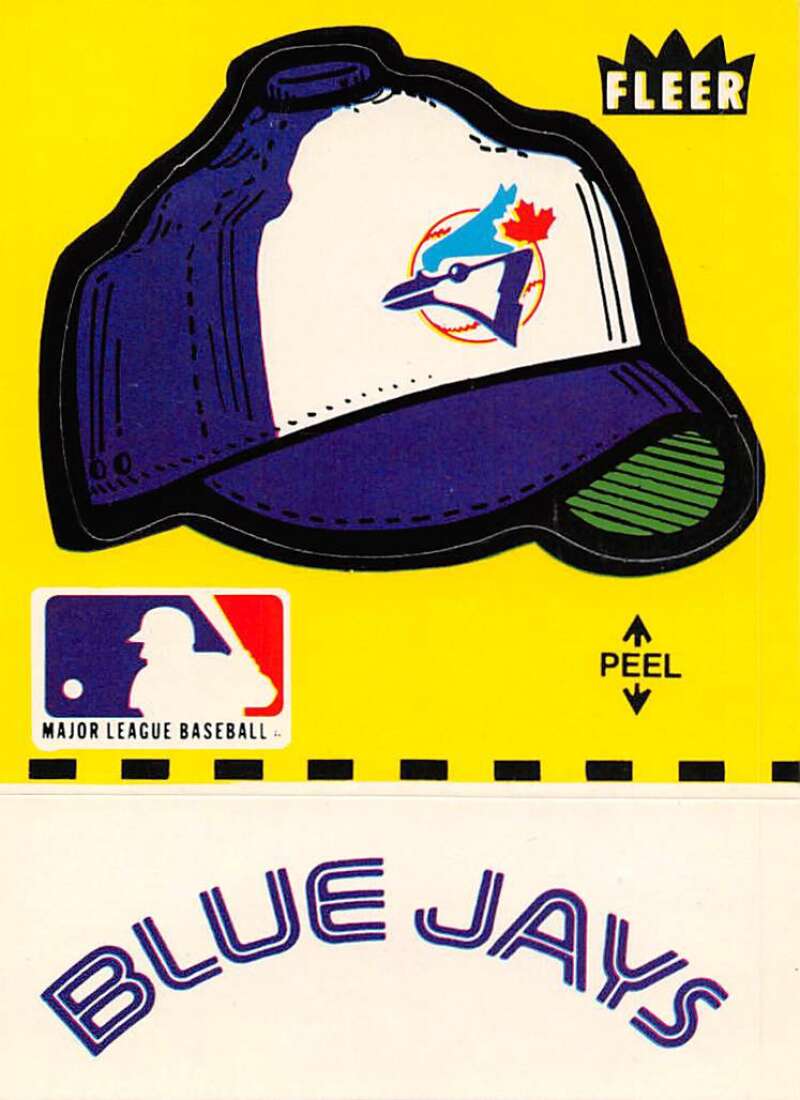 Toronto Blue Jays 1981 Fleer Logo Sticker Series Mint Card
