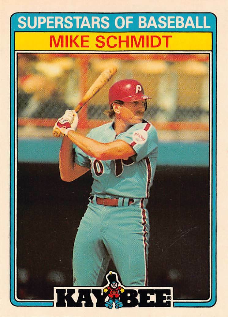 Mike Schmidt 1987 Kay-Bee Superstars of Baseball Series Card #29