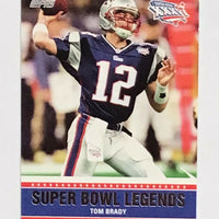 Tom Brady 2011 Topps Super Bowl Legends Series Mint Card #SBL-XXXVI
