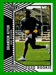 Brandon Aiyuk 2020 Sage Hit Series Mint ROOKIE Card #80