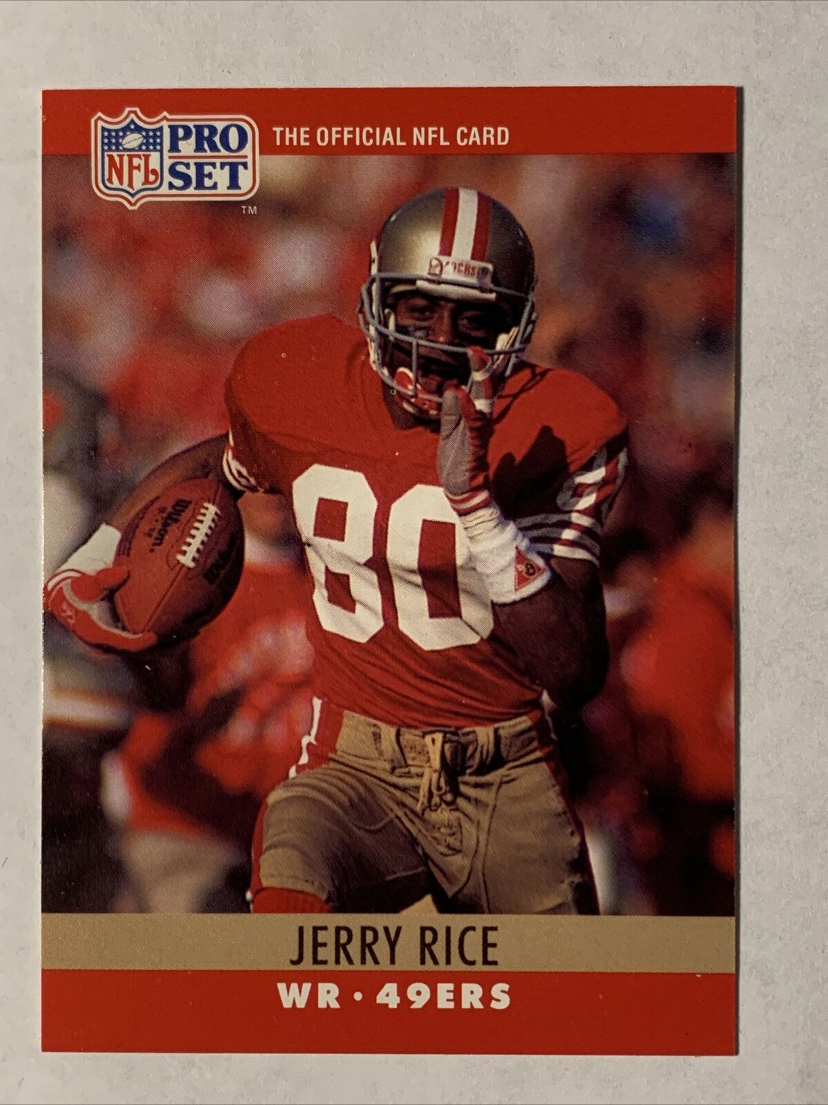 Vintage 90's San Francisco 49er's Jerry Rice 80 Red & 