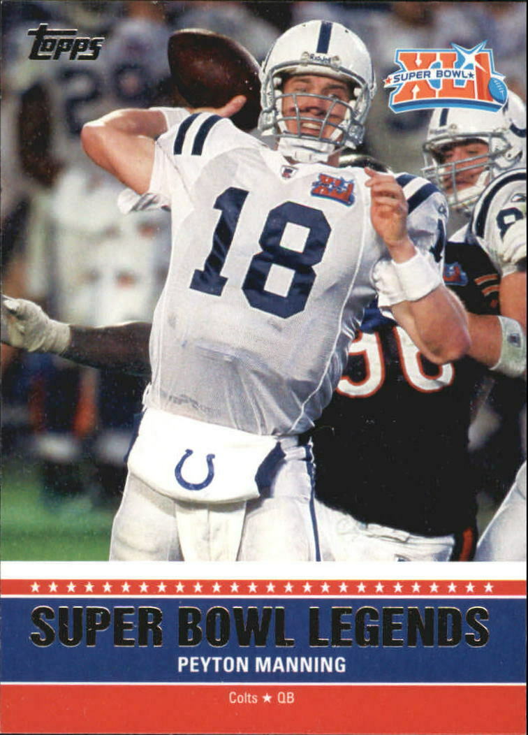 Peyton Manning 2011 Topps Super Bowl Legends Series Mint Card #SBL-XLI
