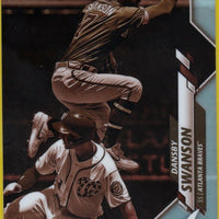 Dansby Swanson 2020 Topps Chrome Sepia Refractor Series Mint Card  #65