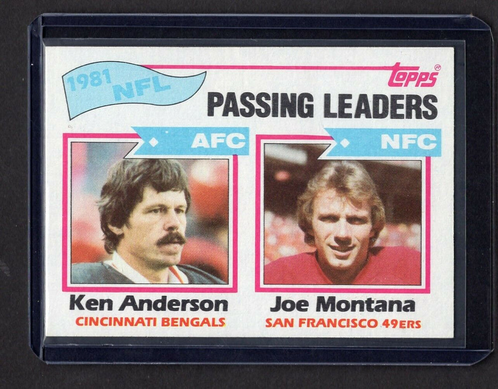 Joe Montana 1982 Topps Passing Leaders Series Mint Card #257