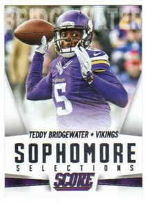 Teddy Bridgewater 2015 Panini Score Sophomore Selections Series Mint Card #15