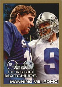 Eli Manning/Tony Romo  2010 Topps Gold Series #1308/2010 Mint Card #226