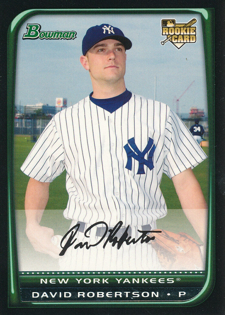 David Robertson 2008 Bowman Draft Picks Series Mint ROOKIE Card #BDP48