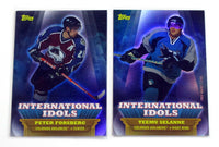 2003 2004 Topps International Idols Hockey Complete Insert Set with Jagr, Federov, Selanne+
