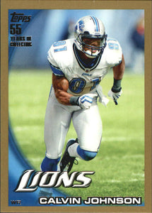 Calvin Johnson 2010 Topps Gold Series #1610/2010 Mint Card #152