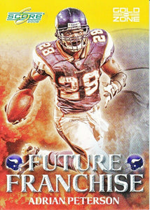 Adrian Peterson 2008 Score Future Franchise Gold Zone Series Mint Card #FF-4   #31/500 made!
